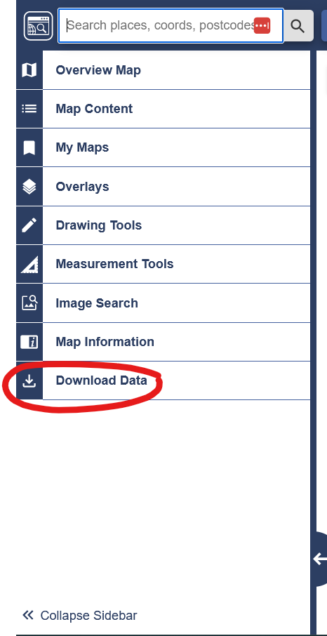 Data Download Tab