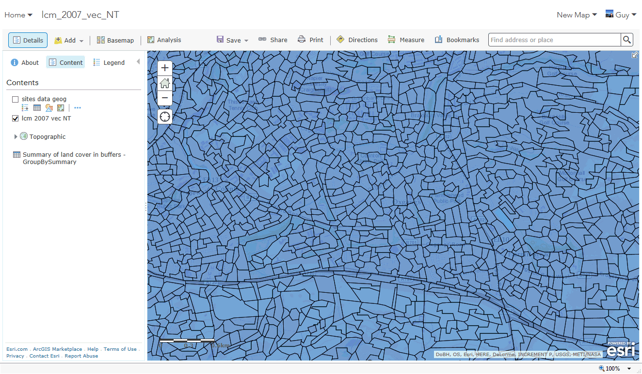 land cover polygon overlay