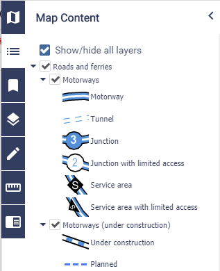 image of map content selection area